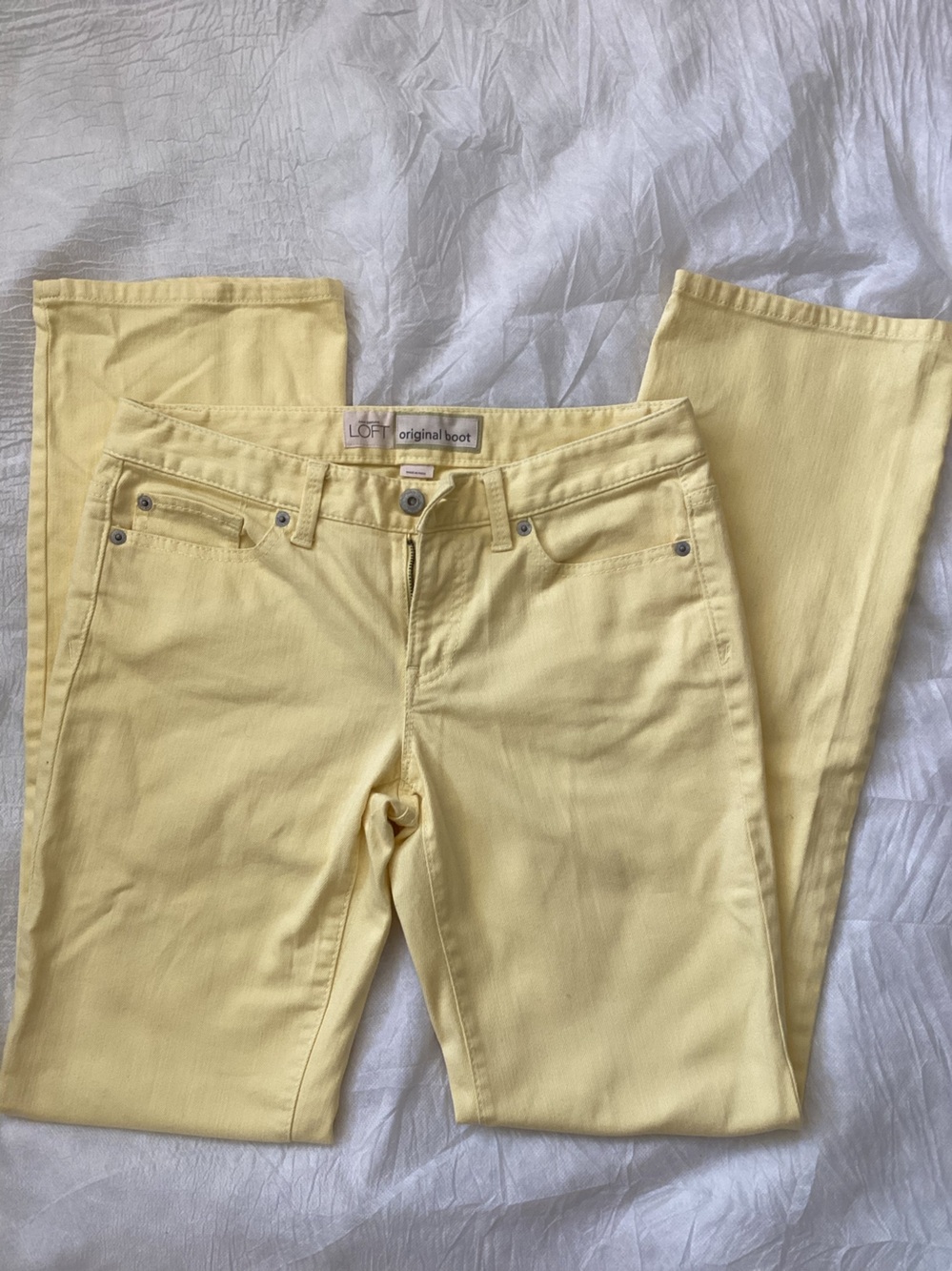 Ann Taylor Loft Original Boot in Yellow size 2